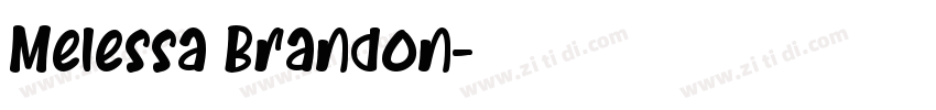 Melessa Brandon字体转换